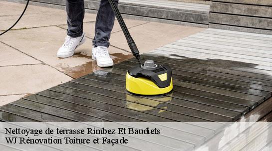 Nettoyage de terrasse rimbez-et-baudiets-40310 WJ Rénovation Toiture et Façade