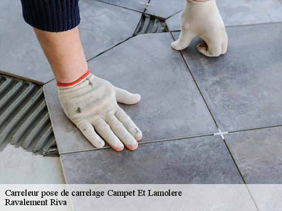 Carreleur pose de carrelage  campet-et-lamolere-40090 Ravalement Riva