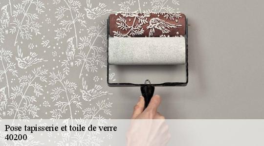 Pose tapisserie et toile de verre  40200