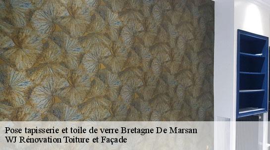 Pose tapisserie et toile de verre  bretagne-de-marsan-40280 WJ Rénovation Toiture et Façade