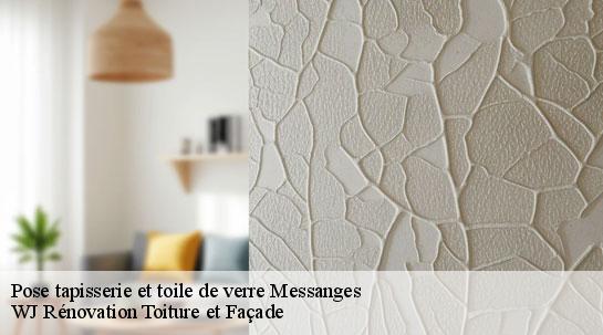 Pose tapisserie et toile de verre 40660