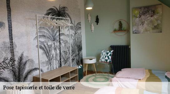 Pose tapisserie et toile de verre  40110