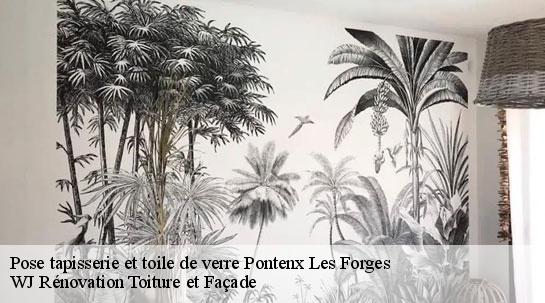 Pose tapisserie et toile de verre  40200