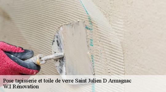 Pose tapisserie et toile de verre  saint-julien-d-armagnac-40240 LMR Peinture