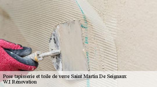 Pose tapisserie et toile de verre  saint-martin-de-seignanx-40390 W.I Rénovation