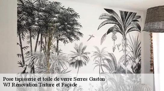 Pose tapisserie et toile de verre  40700