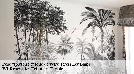 Pose tapisserie et toile de verre 40180