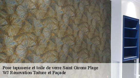 Pose tapisserie et toile de verre  saint-girons-plage-40560 WJ Rénovation Toiture et Façade