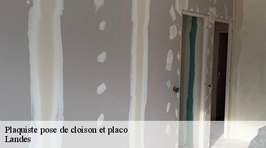 Plaquiste pose de cloison et placo Landes 