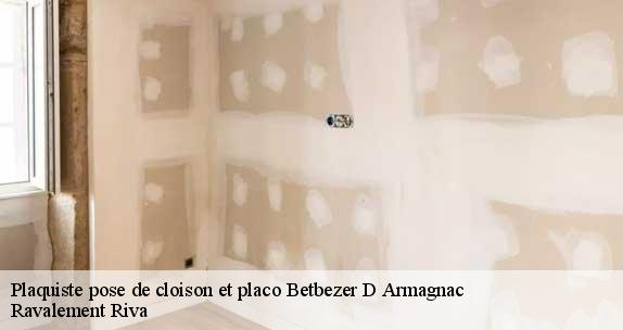 Plaquiste pose de cloison et placo  betbezer-d-armagnac-40240 Ravalement Riva