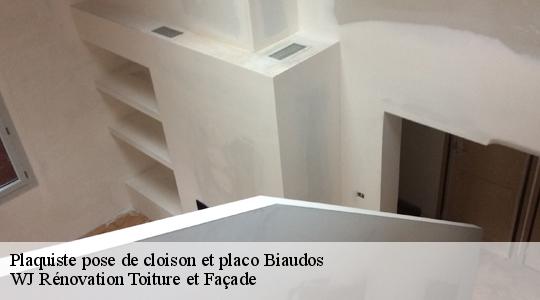 Plaquiste pose de cloison et placo  biaudos-40390 WJ Rénovation Toiture et Façade