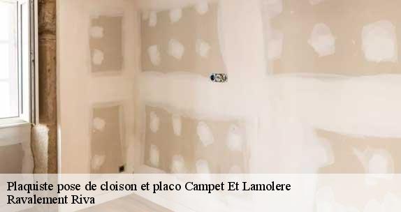 Plaquiste pose de cloison et placo  campet-et-lamolere-40090 Ravalement Riva