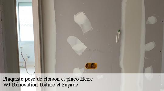 Plaquiste pose de cloison et placo 40310