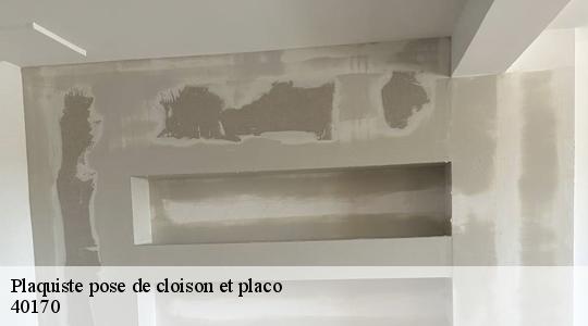 Plaquiste pose de cloison et placo  40170