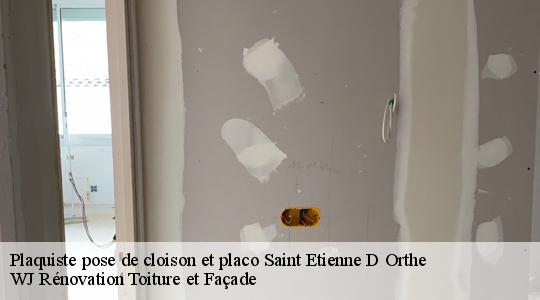 Plaquiste pose de cloison et placo 40300