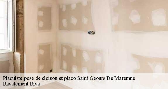 Plaquiste pose de cloison et placo  saint-geours-de-maremne-40230 Ravalement Riva
