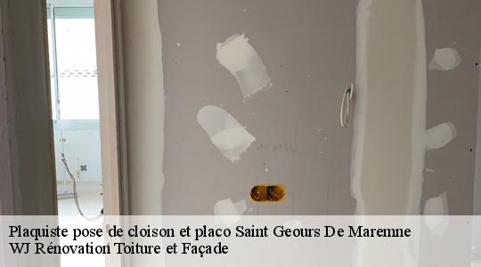 Plaquiste pose de cloison et placo  40230