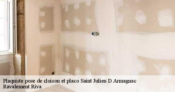 Plaquiste pose de cloison et placo  saint-julien-d-armagnac-40240 Ravalement Riva