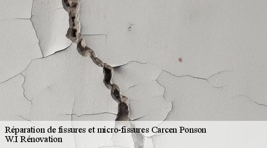 Réparation de fissures et micro-fissures  carcen-ponson-40400 W.I Rénovation