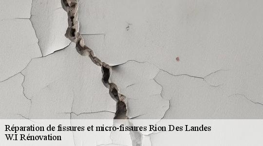 Réparation de fissures et micro-fissures  rion-des-landes-40370 W.I Rénovation