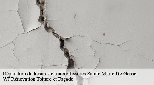 Réparation de fissures et micro-fissures  sainte-marie-de-gosse-40390 WJ Rénovation Toiture et Façade